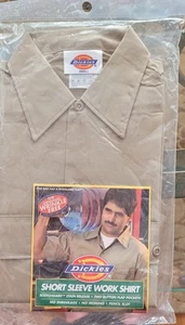 Dickies Short Sleeve Work Shirt Small, NEW.Vtg.Neck 14-14.5.. Sizing On Back. - Picture 1 of 2