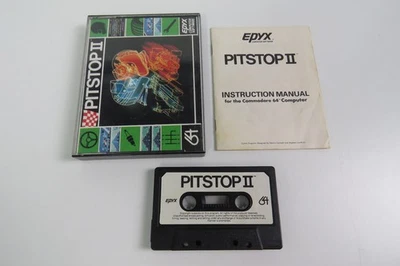Pitstop II - Commodore 64 - C64 - Datasette / Kassette - CIB - OVP - Komplett ! - Bild 1 von 2