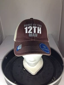 Texas A & M Aggies "12TH Man" Mesh Snap Back Hat Cap NWT "Top Of The World Brand - Picture 1 of 5