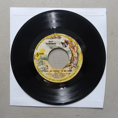 RAY STEVENS MOONLIGHT SPECIAL/JUST SO PROUD TO BE HERE VINYL 45 JANUS VG 12-163 - Image 1 of 2
