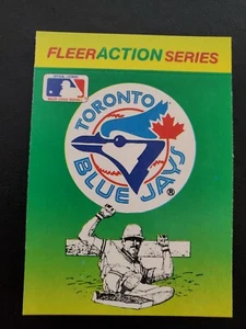 Vintage Toronto Blue Jays Fleer Sticker card 80s - Picture 1 of 1