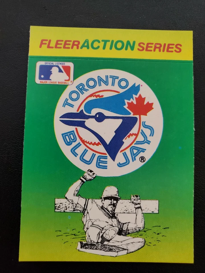 Vintage Toronto Blue Jays Fleer Sticker card 80s - Image 1 of 1