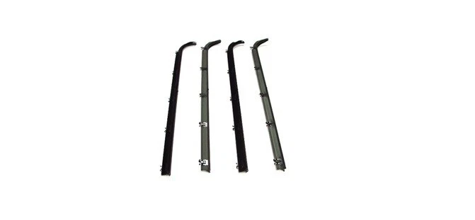 Se adapta a 83 90 Ford Ranger Bronco II CON VENTILACIÓN Puerta Cristal Beltline Molding Kit Foto 1 de 3