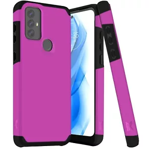 Tough Strong Hybrid Magnet Mount Friendly Case Hot Pink For Moto G Play 2023 - Picture 1 of 1
