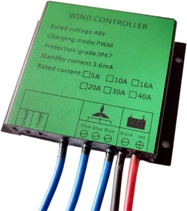 600W 12V 24V Windturbinenregler Windräder PWM Laderegler 20A Akku Regulator - Bild 1 von 8