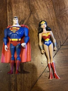 2002 Superman, wonder woman justice league figures - Picture 1 of 7