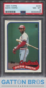 1989 Topps Ozzie Smith #230 PSA 8 NM-MT