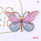 10Pcssewing Butterfly Resin Rhinestone Flatback Crystal Stone Garment Decoration