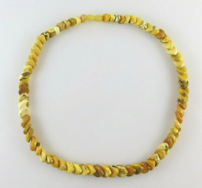 Vintage Natur Bernsteinkette Butterscotch (E2980) - Bild 1 von 4