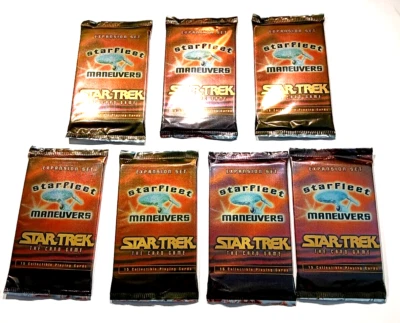 STAR TREK (7 packs ) Starfleet Maneuvers Expansion Set, 15 Cards/ PACK,  1996 - Image 1 of 4