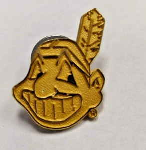 CHIEF WAHOO Gold Lapel Hat Pin Cleveland Indians Guardians Limited Edition - Picture 1 of 1
