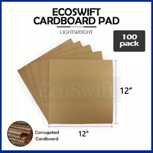 100 inserti in cartone ondulato 12 x 12 EcoSwift foglio 23 ECT 1/8" spessore - Foto 1 di 6