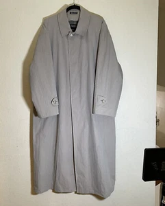 Vintage Sanyo Carol Cohen Herren Langer Trenchcoat Beige 38R Made In USA - Bild 1 von 16
