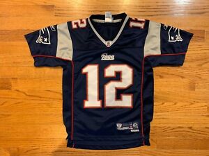 Reebok  #12 Tom Brady New England Patriots Stitched NFL Jersey Youth Medium