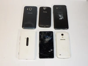 Job Lot 6 Mobile Phones Untested Samsung Nokia HTC etc. - Picture 1 of 10