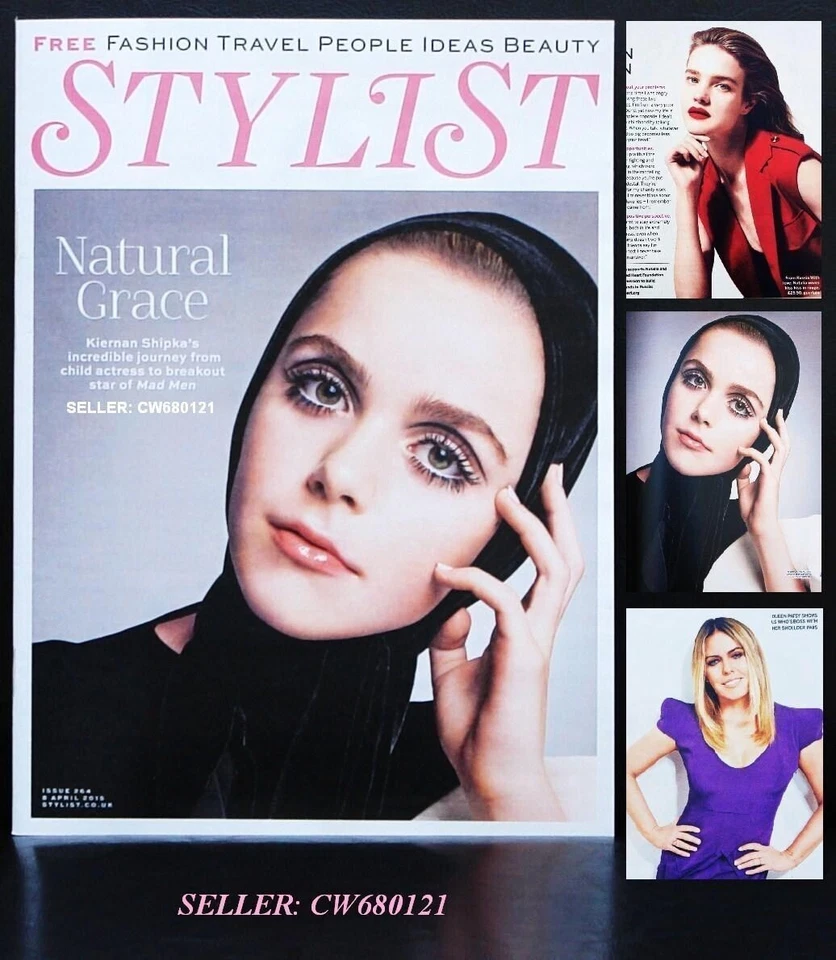 KIERNAN SHIPKA ( MAD MEN ) ED MILIBAND PATSY KENSIT STYLIST MAGAZINE APRIL 2015 - Image 1 of 1