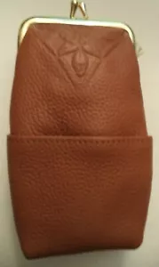 Nostalgic Leather 3 Pocket FLORAL Cigarette Case,Saddle* - Picture 1 of 4