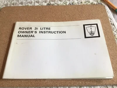 ROVER P5B Instruction manual.   Suits Saloon and Coupe models.  Original Rover. - Image 1 of 3
