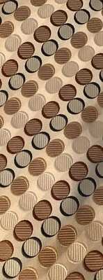 Steve Harvey Collection Silk Neck Tie, Geometric , Champagne Menswear Style - Image 1 of 4