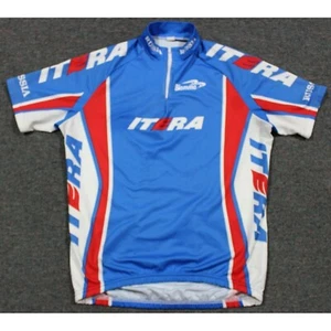 Mens Biemme Russia Itera Cycling 1/4 Zip Jersey Top Shirt Large 3 Back Pockets - Picture 1 of 6