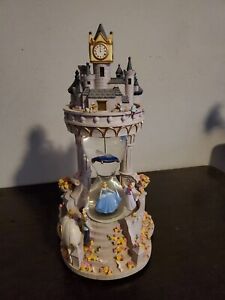  Disney Cinderella Hour Glass Snow Globe And Music Box *Damaged Please Read*