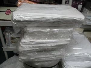 24 Pack of Bed Sheets FULL Flat Soft White 180 Thread Count Bed Size Bulk Set - Picture 1 of 2