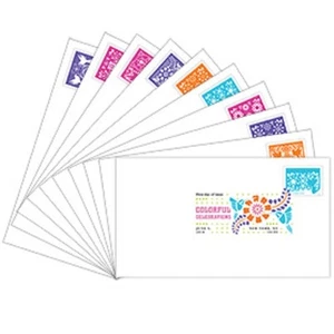 US 5081-5090 Colorful Celebrations (set of 10) DCP FDC 2016 - Picture 1 of 1