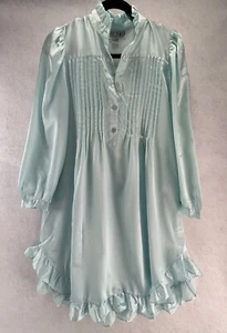 Camisón vintage Sarah Spencer M verde pálido poli algodón cabaña núcleo pradera - Imagen 1 de 6