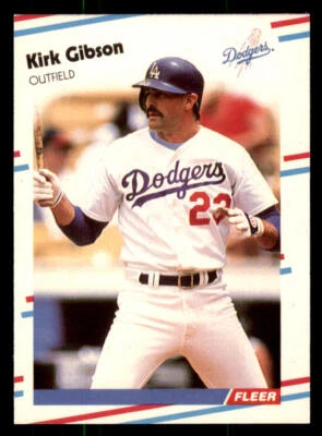 1988 Fleer Update/Traded Kirk Gibson # U-93 Detroit Tigers - Image 1 of 2