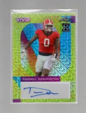 DARNELL WASHINGTON 2023 LEAF VIVID ROOKIE AUTO CARD #BA-DW1  /10