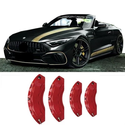 Cubierta de pinza de freno de coche de aluminio 4 piezas para accesorios MERCEDES BENZ SL Foto 1 de 4