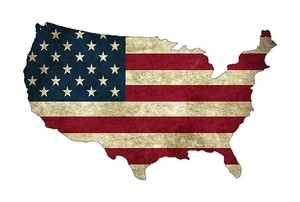 USA American Flag Metal Tin Sign, 14x8 Inch, Wall Décor -Man Cave Bar US Unit... - Picture 1 of 5