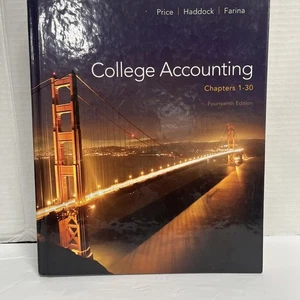 College Accounting (Chapters 1-30) HC Textbook by John Price, M. David Haddock - Picture 1 of 8