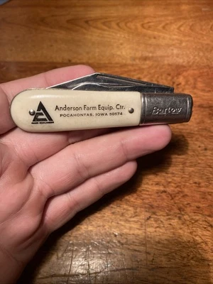 Cuchillo de colección Anderson equipo agrícola Allis Chalmers Pocahontas Iowa distribuidor Colo Foto 1 de 4
