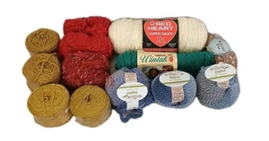 Yarn Miscellaneous Lot Of 13 Skeins Some Never Opened (51) - Picture 1 of 15