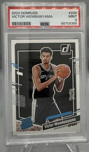 2023 Panini Donruss Victor Wembanyama Base RATED ROOKIE RC PSA 9 MINT #220 SPURS - Picture 1 of 2
