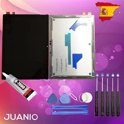JUANIO Pantalla LCD + Vidrio Táctil para Microsoft Surface Pro 5 (1796) 12.3" Negro
