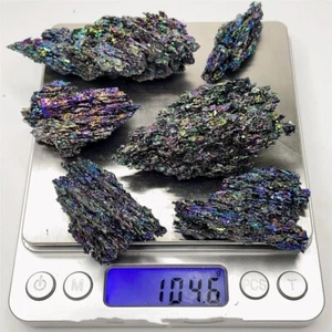 5-7 STÜCKE Carborundum Quarz Kristall Mineral Probe Siliziumkarbid Heilung Geschenk - Bild 1 von 11