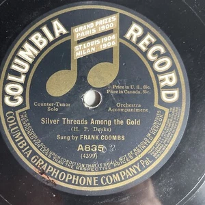 10" 78 RPM-Frank Coombs-Silver Threads Among the Gold/Nelly Was a Lady/A835 - Foto 1 di 4