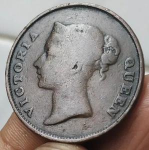 Malaysia, Straits Settlements, 1 Cent, Victoria, 1845, KM# 3, Copper (B-521) - Bild 1 von 2