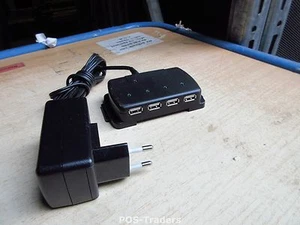 KENSINGTON K60723EU 4 PORTS Support pour ordinateur portable Hub USB 2.0 - INCLUS EU PSU - Photo 1/2
