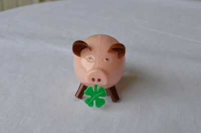 Glücks-SCHWEIN zum Aufziehen. Made in Western Germany.  GKN Köhler, Nürnberg. - Bild 1 von 4