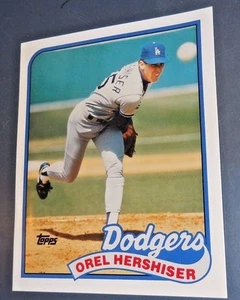 MLB OREL HERSHISER LOS ANGELES DODGERS 1989 TOPPS 550 CARD FOLDER 9.5" X 11.75" - Picture 1 of 3