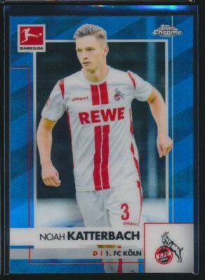 NOAH KATTERBACH 2020-21 TOPPS CHROME BUNDESLIGA BLUE WAVE REFRACTOR #52 105/150 - Image 1 of 2