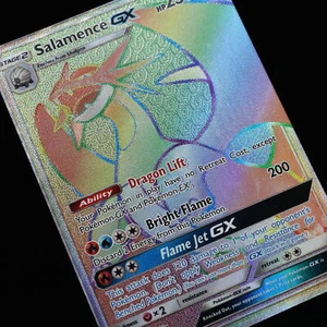 Pokemon TCG - Salamence-GX 73/70 Dragon Majesty Secret Rare - NM - Picture 1 of 3