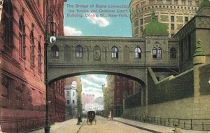 New York City, New York Postcard Bridge of Sighs Tombs Court  About 1910    T3 - Picture 1 of 2