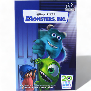 Disney Pixar Store Monsters Inc VHS Pin Set Limited Release Series 1 3/5