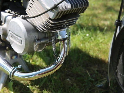 Tuningauspuff Resonanzauspuff 60-85ccm mit Kalotte - für Simson S50, S51, S70 - Bild 1 von 4