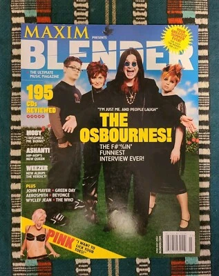Revista Maxim's Blender junio/julio 2002 The Osbournes como nueva usada Foto 1 de 2