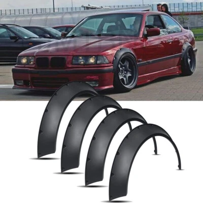 Kit de arcos de rueda para guardabarros con llamaradas extra anchas para serie 3 E46 E36 325i 328i Foto 1 de 4
